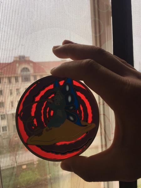 OEM Lapel Pin Manufactures Hard Enamel with Satained Glass Effects Lapel Pins