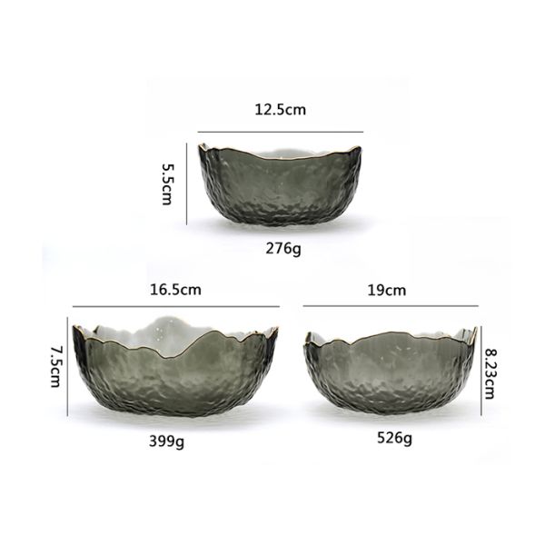 Опарникы неправильной формы пустые стеклянные заморозили шар плода Кристл салатницы декоративный