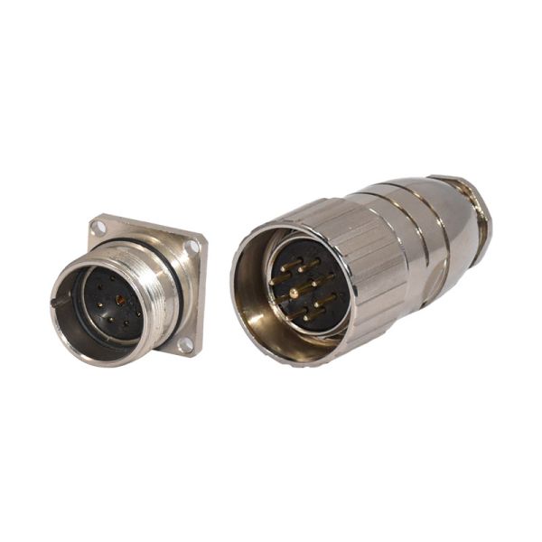 Pin 19Pin соединителя 19P 19 сигнала 8A 20A M23 гофрируя женскую штепсельную вилку собирает