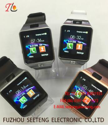 wholesale smart watch Wear Phone multi-function watch alloy case quartz watch fashion watch concise style blue  pu strap