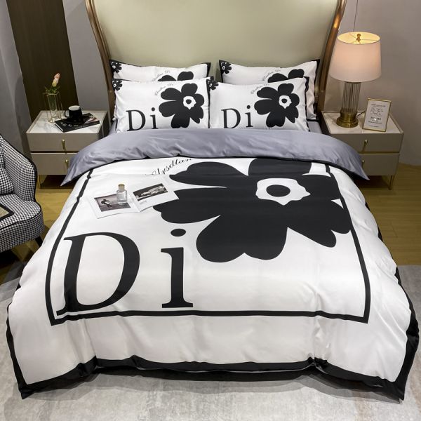 Sostenible de lujo de la casa textil diseñador ropa de cama conjunto con cama de flores cubierta de edredón