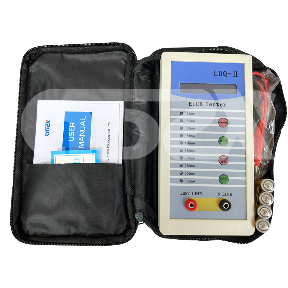 LBQ-II AC220V 380V ручной RCD-тестер для переключателя защиты от утечки
