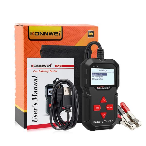 KONNWEI KW210 STM-32 Vehicle Battery Analyzer for Cranking Test Charging Test