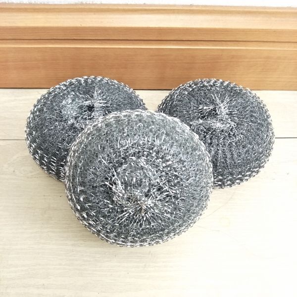 AISI 410 Galvanised Stainless Steel Pot Cleaner , Anti Mildew Metal Scrub Pad