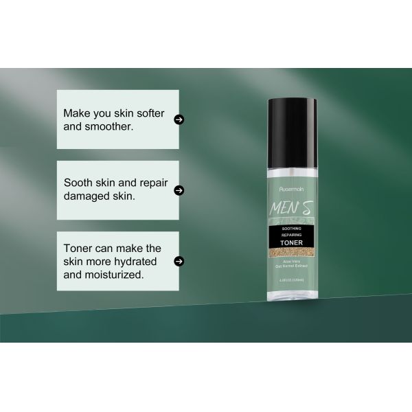 Private Label OEM/ODM Skin Care Facial Smoothing and Repairing Men's Face Toner for Men