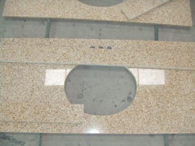 Prefab Beige Bathroom Vanity Countertops 93% Quartz Sand Percentage
