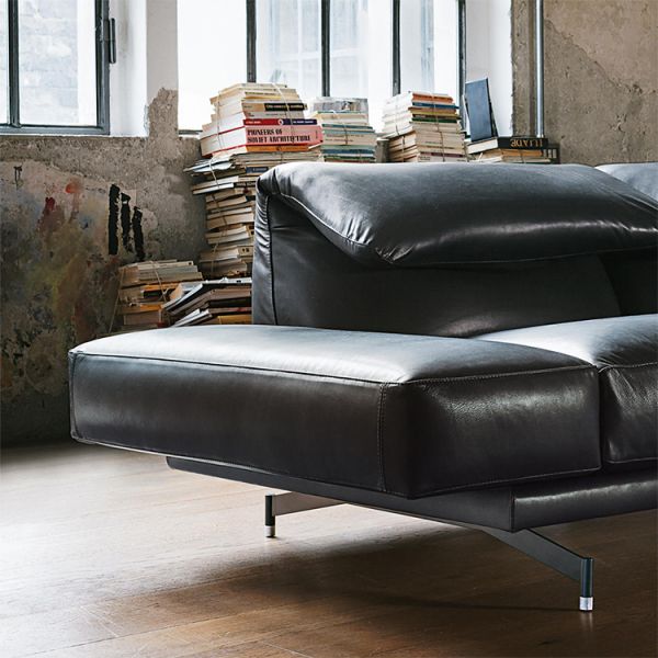 Italian Minimalist Large Apartment Living Room Luxury Sofa Genuine Light Luxury Cowhide Leather Curved Special-shaped Corner