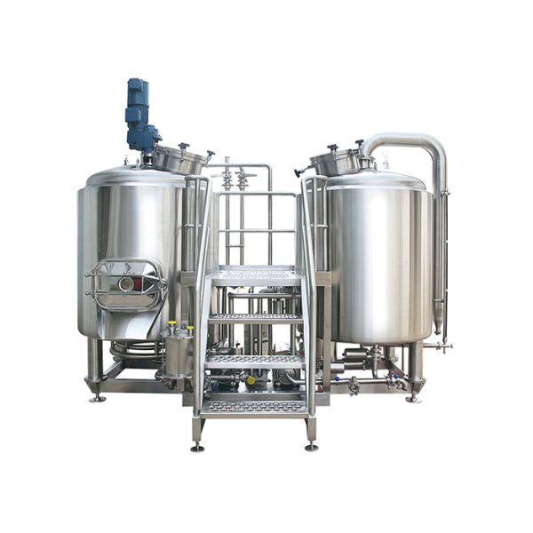 Professional 2MM - 3MM 2 Vessels Brewhouse For Craft Beer Making