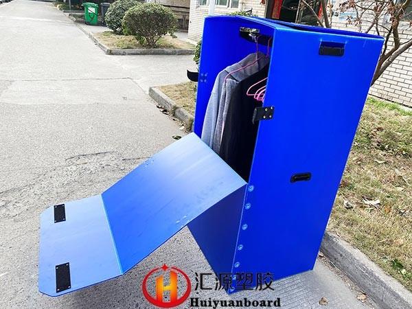 Foldable Lightweight Corrugated Plastic Wardrobe Box For Moving