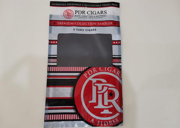 Humidified Cigar Pouches For Panatella / Perdomo Cigars / Cigars Packaging Wraps Cigar Humidor Bags