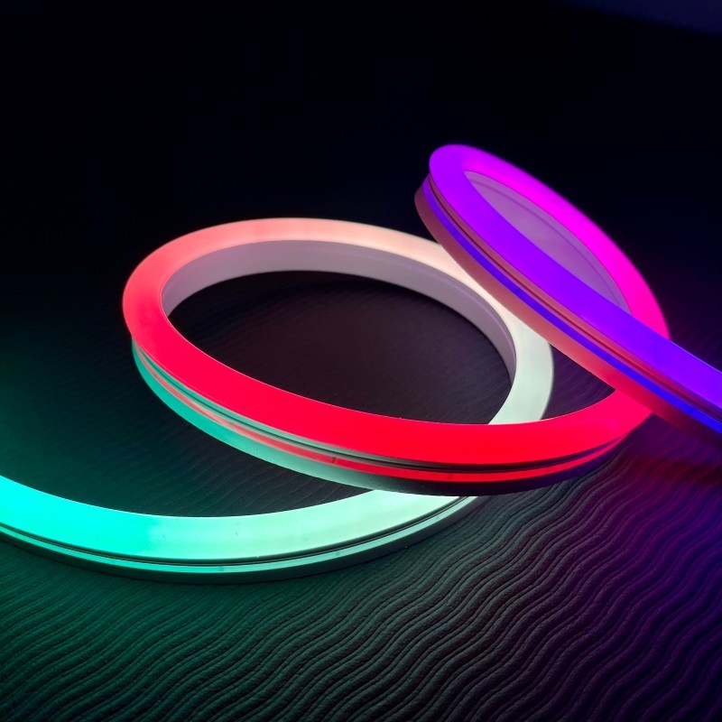 8x17mm RGBIC 12v Neon Flex Led Strips Addressable 120LED/M 3535 For Decorative