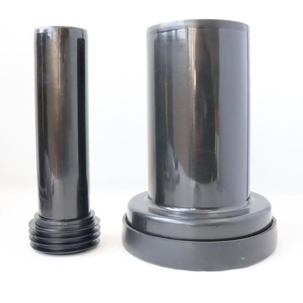 Hidden water tank, flush straight pipe, wall-mounted sewage pipe, water inlet pipe, toilet bowl, elbow pipe