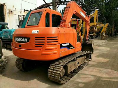 Horários laborais usados de 8 toneladas do tamanho 3247h da sapata da máquina escavadora DH80GO 400mm de um Doosan de 2014 anos