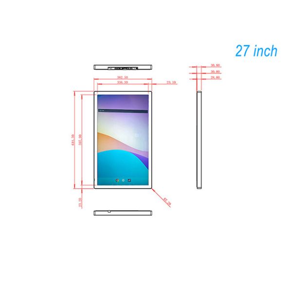 27 inch Android version efficient medical triage call screen diagnosis and treatment call signage player