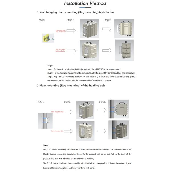 Outdoor Split IP65 Stackable BMS Communication Back-up Long-life 48V 50Ah LiFePO4 Telecom Lithium Battery Pack Flag-Mounted