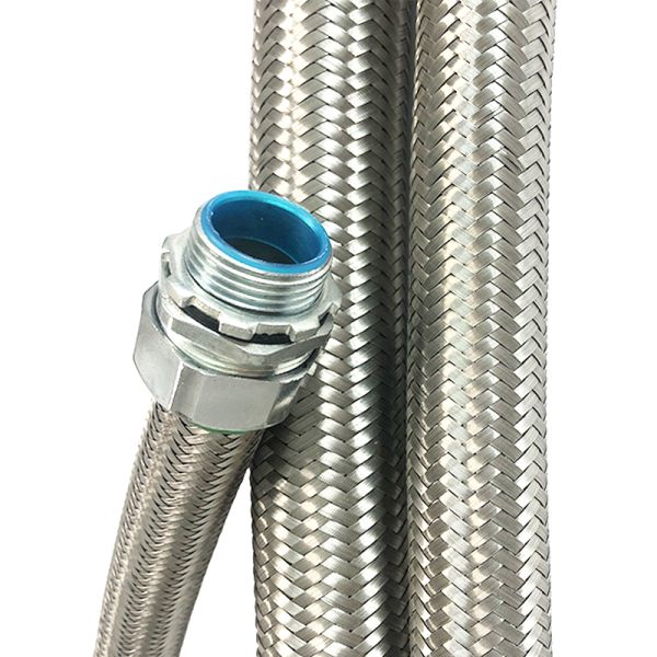 Anti Corrosion SS304 Stainless Steel Braiding Flexible Metal Tube For Electrical Wire Protected