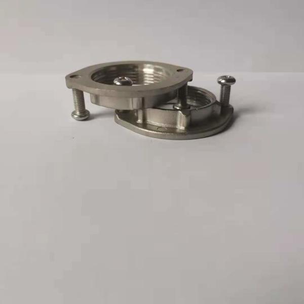 Dia 46mm M30 Stainless Steel Nuts Natural Color High Precision Machining