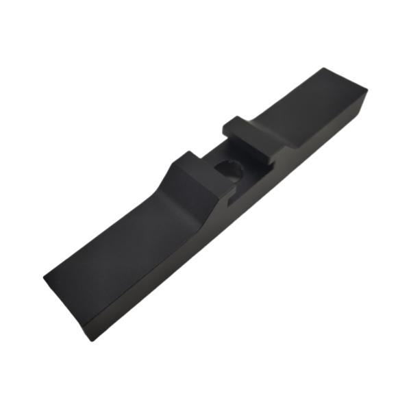 Servicios de mecanizado CNC de aluminio de precisión con negro anodizado de alto brillo