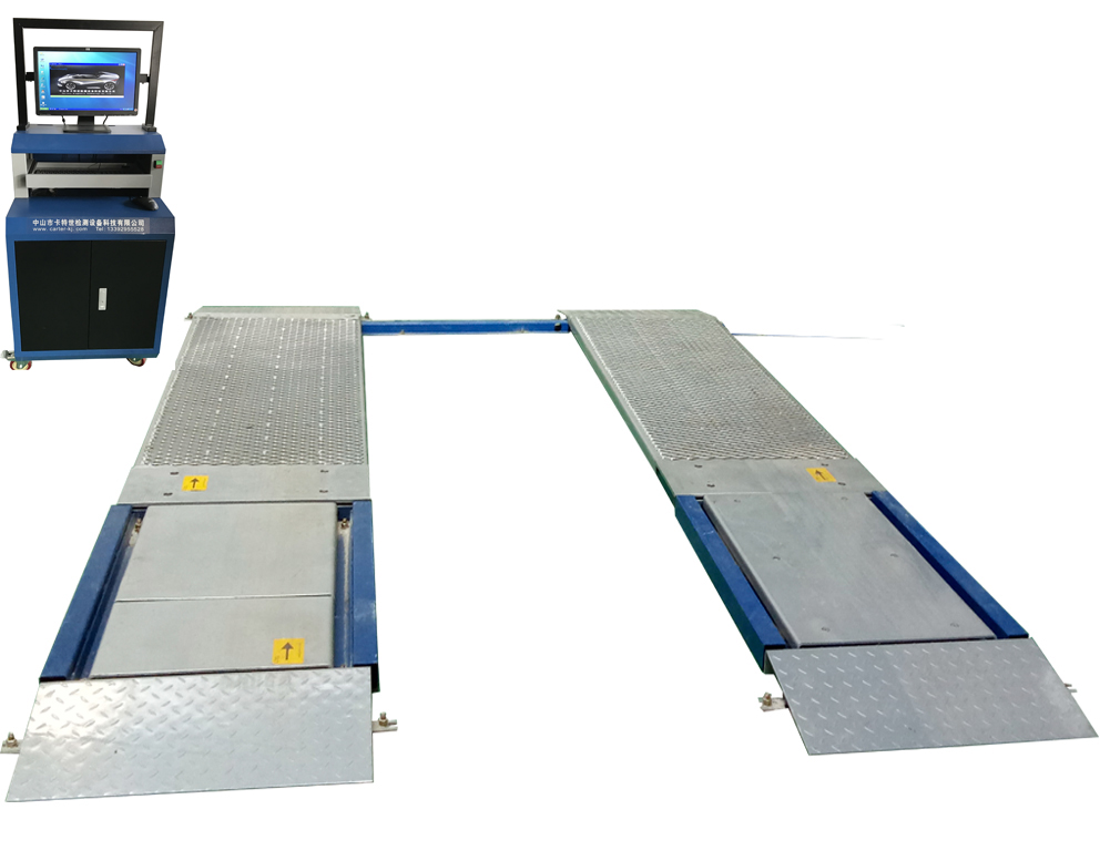 4T Capacity Ultra Flat Plate Brake Tester for Truck with 10000kg Max Axle Weight