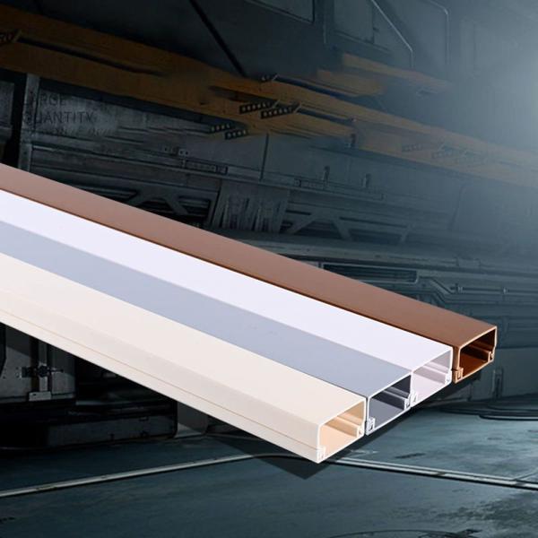 Extrusion Profile Plastic Cable Duct PVC Floor Trunking PVC Conduit Trunking Profiles Customized