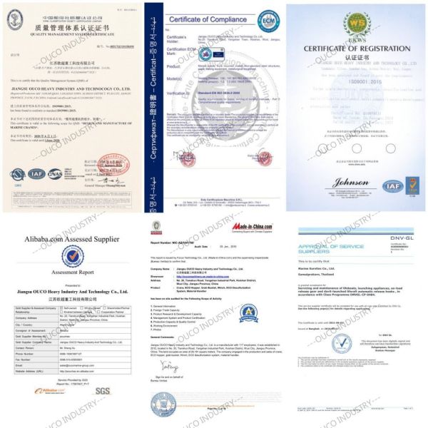 OUCO 3T 40M Морская платформа кранная баржа с дизельным двигателем