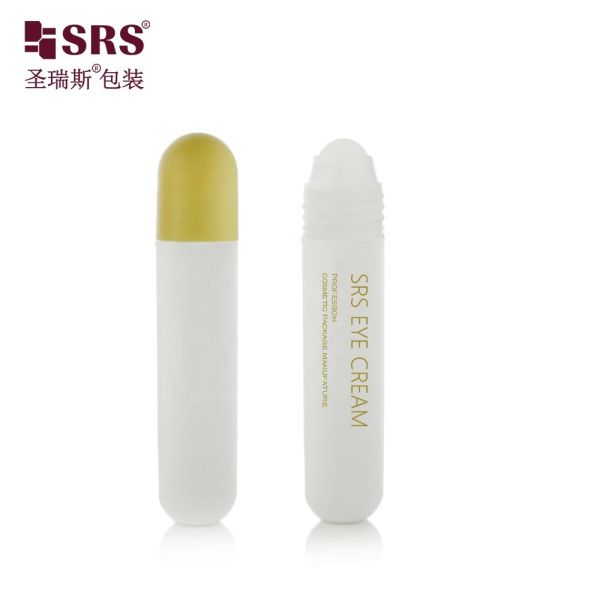 Frosted Pink Cap Bottle PP Plastic Roller Ball Oil Bottle Round 25ml Baby Massage Oil Bottle