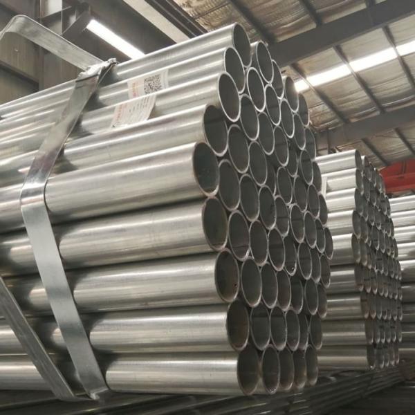 Anti Corrosion Galvanized Round Tubing , Straight Welded Pipe For Construction