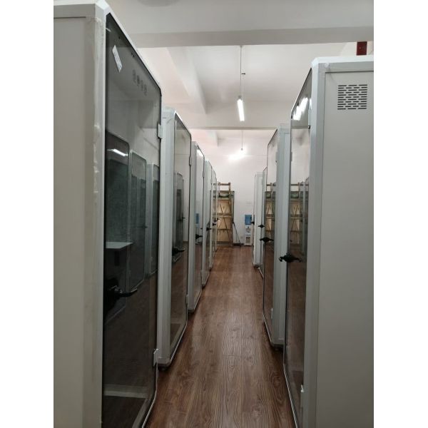 Modern Private Study Pods Sound Proof Glass Cabin For Home Office