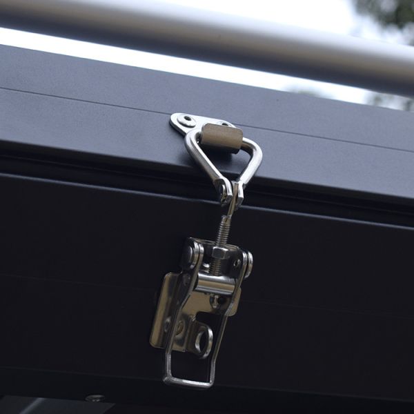 210*120cm Roof Top Two Bedrooms Aluminium Hard Shell Car Awning Tent