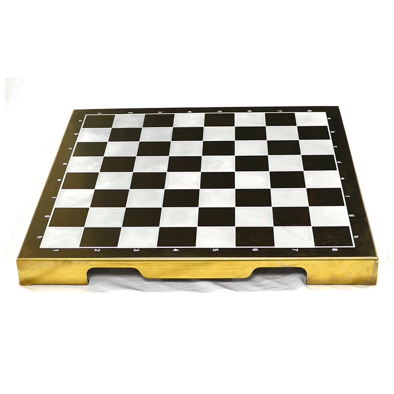 Customizable Logo High-grade Zinc Alloy Eco-Friendly Metal Chess Set for Chess Game Competition