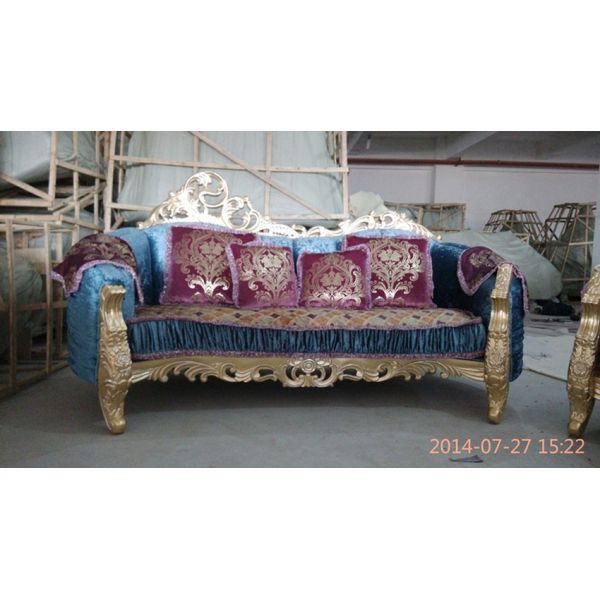 Antique style furniture sofa, good design fabric sofa set hotel lobby sofa