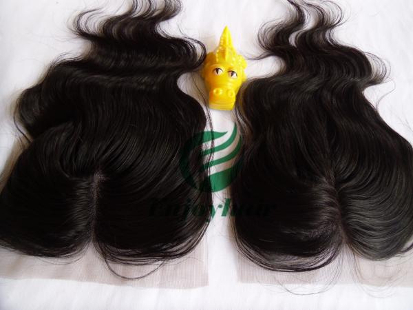 Lace top closure 4''x4'' ,malaysian virgin hair natural color body wave 10''-24''length