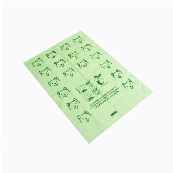 China Manufacture Hot Sale Sustainable Compostable Biodegradable Customized logo Eco Friendly Corn Starch Unscented Pet Poop Bag