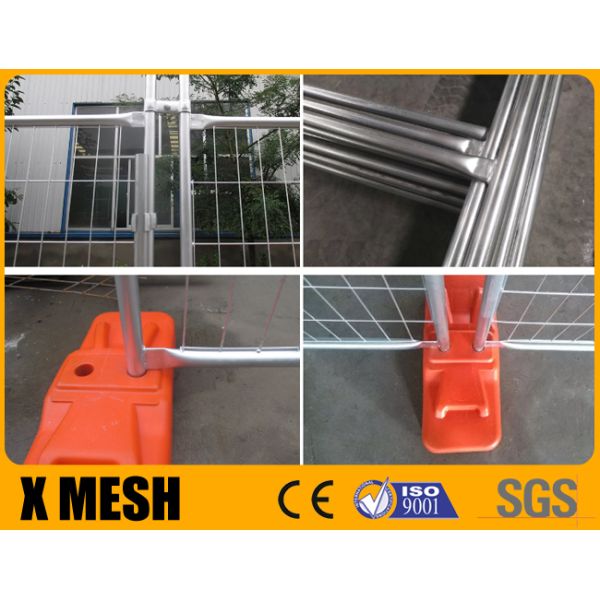 Горячая окунутая гальванизированная сетка металла ограждая размер безопасностью 2.4x2.1m места как стандарт 4687