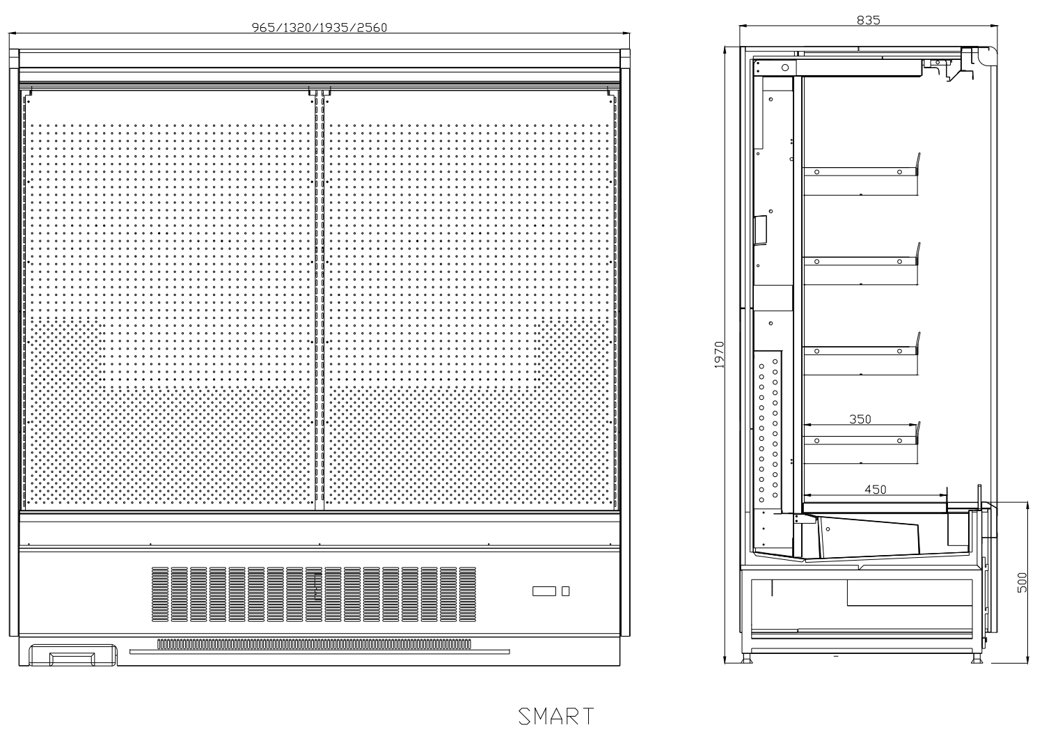 холодильник открытой выкладки емкости 1500Л для автомобиля бутылки охлаждая размораживает