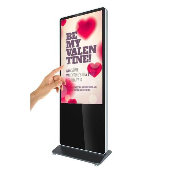 newest product network Android indoo floor standing 24/7 touch screen digital signage