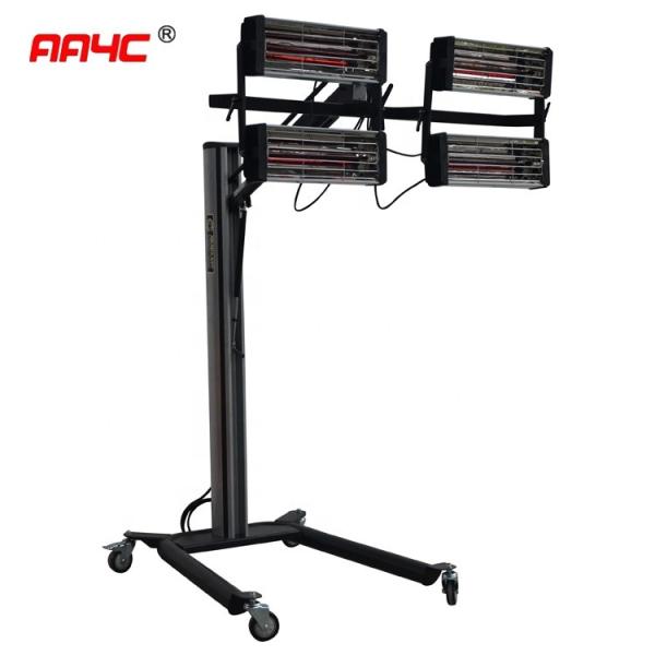 Calefator leve de cozimento de cozimento infravermelho portátil 800x1600mm da pintura da lâmpada de 3 cabeças auto