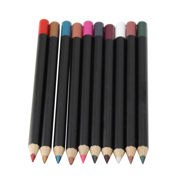 Материал минерала ручки карандаша вкладыша губы 10 продуктов макияжа губы цвета