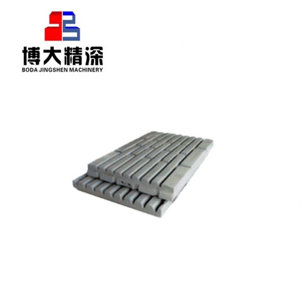 JM1108 Jaw Crusher Spare Parts Forging and Machining High Manganese Steel Jaw Plate