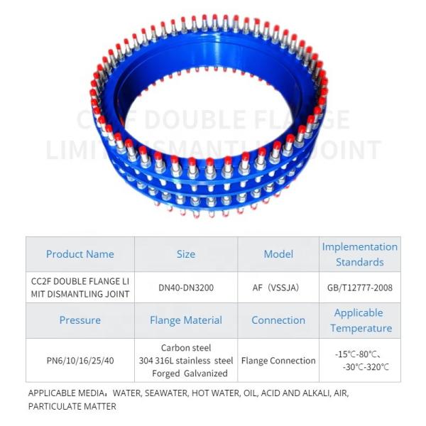 6 polegadas 24 polegadas Dn1800 dupla flange aço carbono desmontagem conjunto para soluções personalizadas