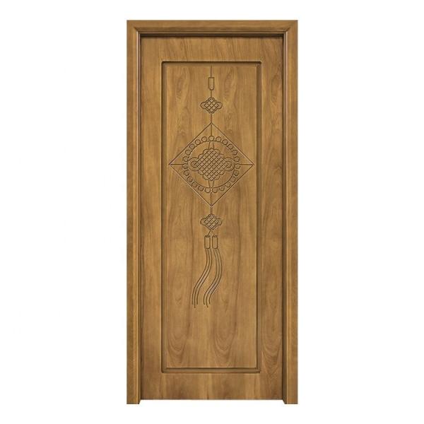 Composite Veneer MDF HDF Wood Doors Waterproof PU Paint For Hotel