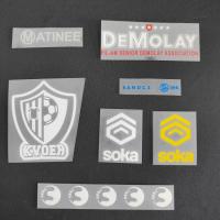 Logo de transfert de chaleur en silicone flexible durable