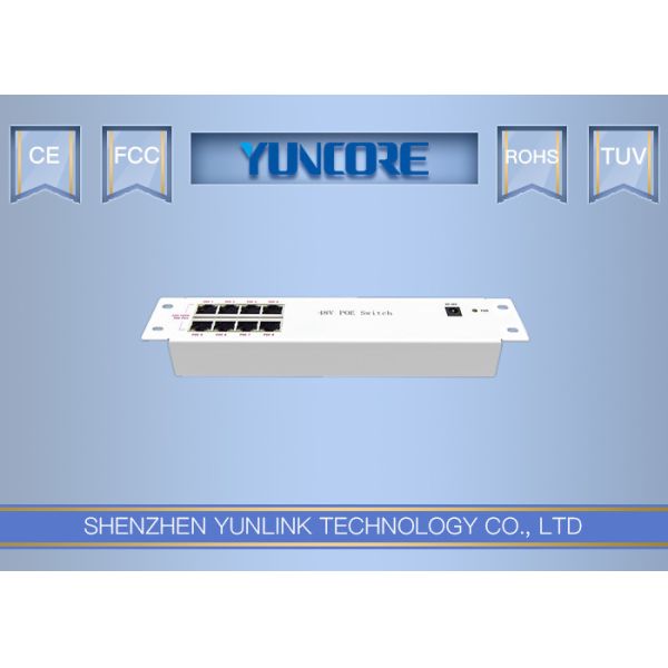 Easy Installation In Ethernet Distribution Box 8 10 / 100M Port Metal Case