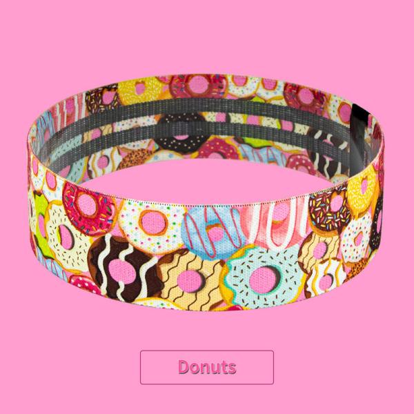 Customized 33cm Hip Resistance Band Flat Elastic Yoga Latex