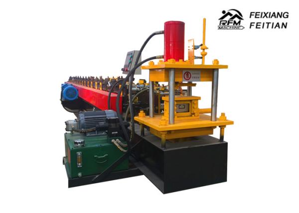 Reliable C Section Roll Forming Machine , Bridge Sheet Cable Tray Punching Machine