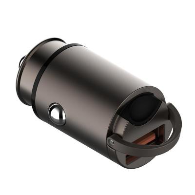 30W Super Fast Electric Car Charger Metal Alloy USB For Cell Phone