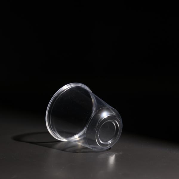 Copo de plástico descartável de 14 oz de plástico transparente PET para bebidas frias
