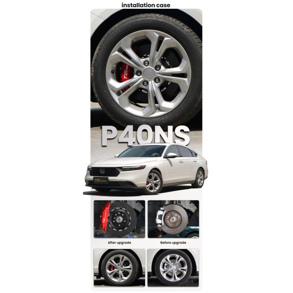 BBK For 4 Piston Caliper Honda Accord  Big Brake Kit P40NS High Reliability TEI Racing Big Brake Kit