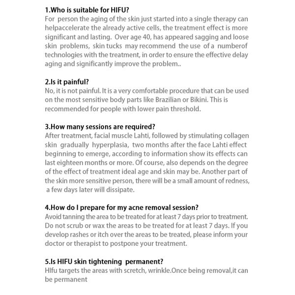 Высокая интенсивность сфокусировала тело машины ультразвука ультразвука ХИФУ/ХИФУ уменьшая машину