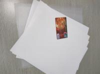 Anti feuille en plastique transparente statique de Petg pour la carte de permis de conduire